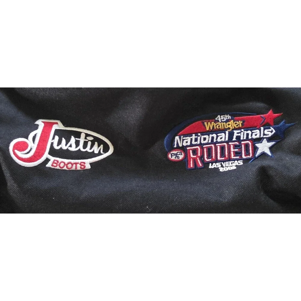 VTG Justin Boots Wrangler National Rodeo Finals Las Vegas Duffel Bag 2003 PRCA